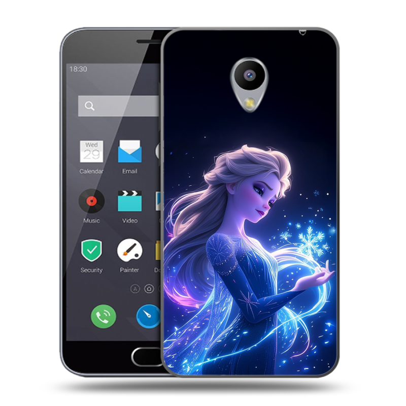 Пластиковый чехол на Meizu M2 Note с принтом Холодное сердце Frozen Пластиковый чехол на Meizu M2 Note с принтом Холодное сердце Frozen