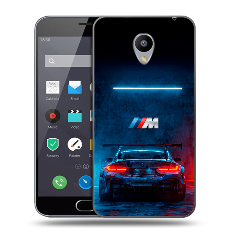 Пластиковый чехол на Meizu M2 Note с принтом BMW БМВ Пластиковый чехол на Meizu M2 Note с принтом BMW БМВ