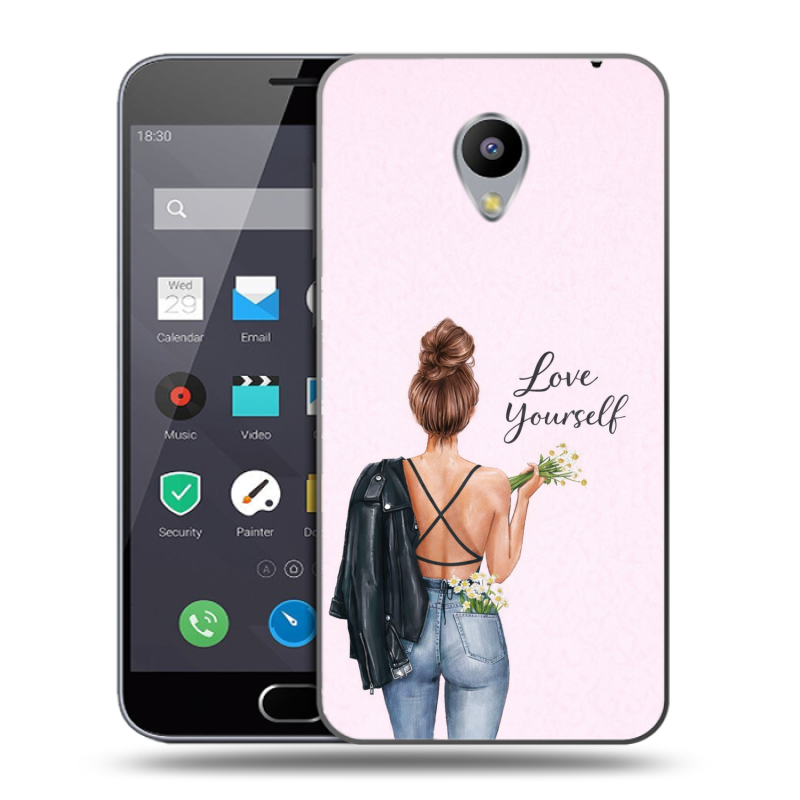 Пластиковый чехол на Meizu M2 Note с принтом женский Пластиковый чехол на Meizu M2 Note с принтом женский