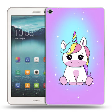 Силиконовый чехол на планшета Huawei MediaPad T1 8.0 с принтом Единорог Силиконовый чехол на планшета Huawei MediaPad T1 8.0 с принтом Единорог