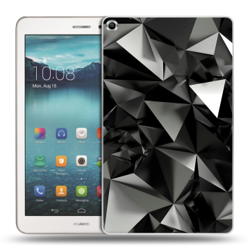 Силиконовый чехол на Huawei MediaPad T1 8.0 с принтом Черные кристаллы Силиконовый чехол на Huawei MediaPad T1 8.0 с принтом Черные кристаллы