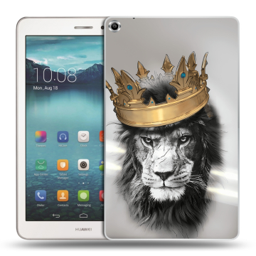Силиконовый чехол на планшета Huawei MediaPad T1 8.0 с принтом Лев с короной Силиконовый чехол на планшета Huawei MediaPad T1 8.0 с принтом Лев с короной