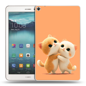 Силиконовый чехол на планшета Huawei MediaPad T1 8.0 с принтом Милые котики Силиконовый чехол на планшета Huawei MediaPad T1 8.0 с принтом Милые котики
