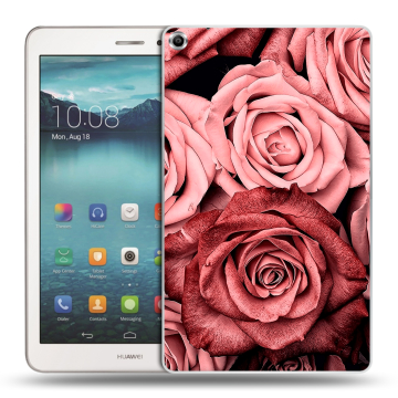 Силиконовый чехол на Huawei MediaPad T1 8.0 с принтом Цветы розы Силиконовый чехол на Huawei MediaPad T1 8.0 с принтом Цветы розы