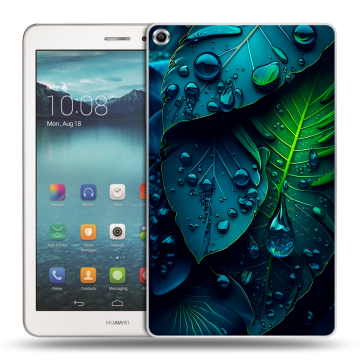 Силиконовый чехол на планшета Huawei MediaPad T1 8.0 с принтом Листья Силиконовый чехол на планшета Huawei MediaPad T1 8.0 с принтом Листья