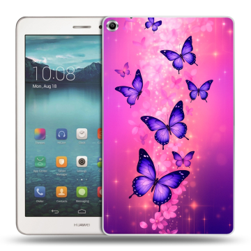 Силиконовый чехол на Huawei MediaPad T1 8.0 с принтом Бабочки Силиконовый чехол на Huawei MediaPad T1 8.0 с принтом Бабочки