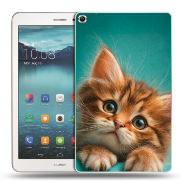 Силиконовый чехол на Huawei MediaPad T1 8.0 с принтом котенок Силиконовый чехол на Huawei MediaPad T1 8.0 с принтом котенок
