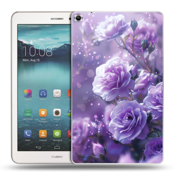 Силиконовый чехол на Huawei MediaPad T1 8.0 с принтом Розы цветы