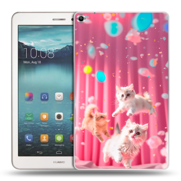Силиконовый чехол на Huawei MediaPad T1 8.0 с принтом милые котики