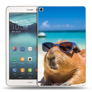 Силиконовый чехол на Huawei MediaPad T1 8.0 с принтом Капибара Силиконовый чехол на Huawei MediaPad T1 8.0 с принтом Капибара