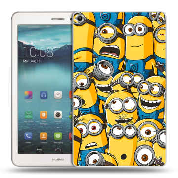Силиконовый чехол на Huawei MediaPad T1 8.0 с принтом Миньоны Силиконовый чехол на Huawei MediaPad T1 8.0 с принтом Миньоны