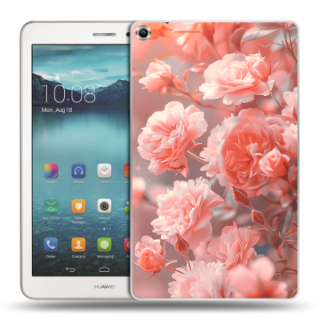 Силиконовый чехол на Huawei MediaPad T1 8.0 с принтом Розы цветы Силиконовый чехол на Huawei MediaPad T1 8.0 с принтом Розы цветы