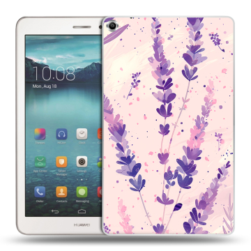 Силиконовый чехол на Huawei MediaPad T1 8.0 с принтом цветы лаванда Силиконовый чехол на Huawei MediaPad T1 8.0 с принтом цветы лаванда