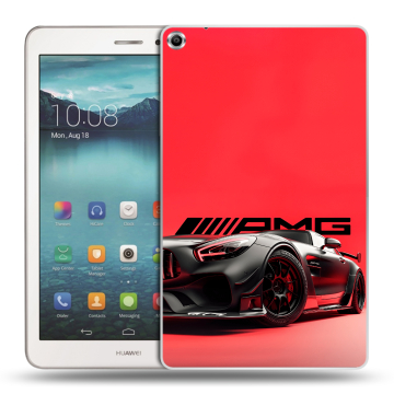 Силиконовый чехол на Huawei MediaPad T1 8.0 с принтом Мерседес Mercedes AMG Силиконовый чехол на Huawei MediaPad T1 8.0 с принтом Мерседес Mercedes AMG