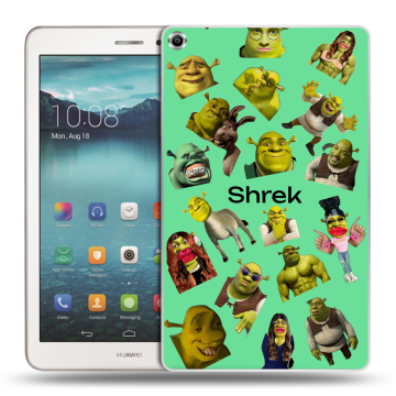 Силиконовый чехол на Huawei MediaPad T1 8.0 с принтом Шрек Shrek Силиконовый чехол на Huawei MediaPad T1 8.0 с принтом Шрек Shrek