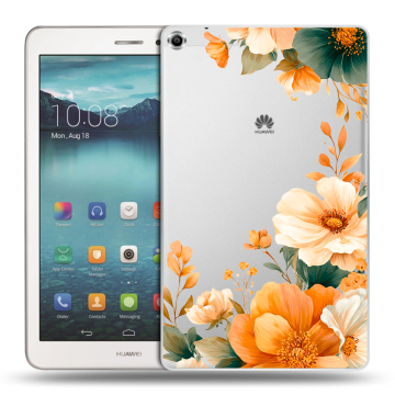Силиконовый чехол на Huawei MediaPad T1 8.0 с принтом Цветы принт Силиконовый чехол на Huawei MediaPad T1 8.0 с принтом Цветы принт
