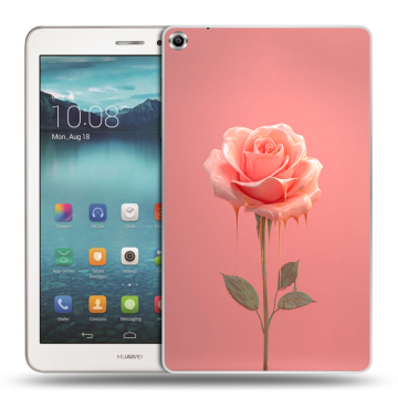 Силиконовый чехол на Huawei MediaPad T1 8.0 с принтом Розовая роза Силиконовый чехол на Huawei MediaPad T1 8.0 с принтом Розовая роза