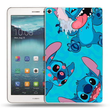 Силиконовый чехол на Huawei MediaPad T1 8.0 с принтом Лило и Стич