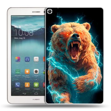 Силиконовый чехол на Huawei MediaPad T1 8.0 с принтом Медведь Силиконовый чехол на Huawei MediaPad T1 8.0 с принтом Медведь