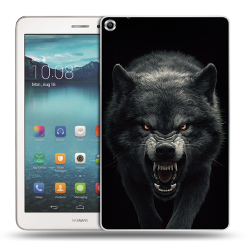 Силиконовый чехол на Huawei MediaPad T1 8.0 с принтом Волк Силиконовый чехол на Huawei MediaPad T1 8.0 с принтом Волк