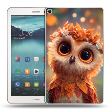 Силиконовый чехол на Huawei MediaPad T1 8.0 с принтом Милая сова