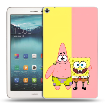 Силиконовый чехол на Huawei MediaPad T1 8.0 с принтом Спанч боб Спанчбоб Силиконовый чехол на Huawei MediaPad T1 8.0 с принтом Спанч боб Спанчбоб