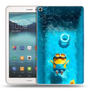 Силиконовый чехол на Huawei MediaPad T1 8.0 с принтом Миньоны