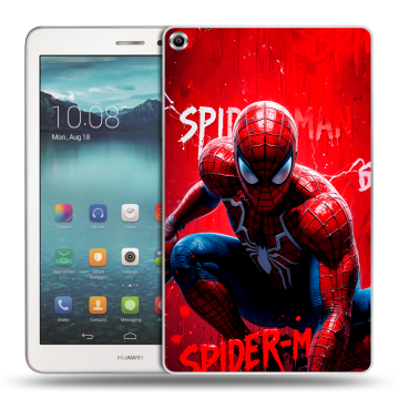 Силиконовый чехол на Huawei MediaPad T1 8.0 с принтом Spiderman Человек паук