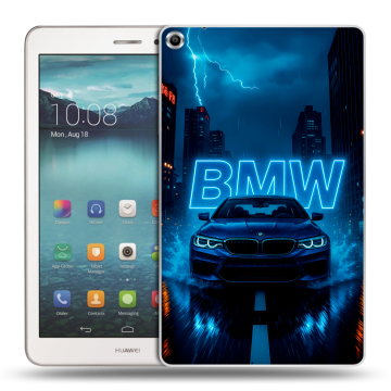 Силиконовый чехол на Huawei MediaPad T1 8.0 с принтом BMW БМВ Силиконовый чехол на Huawei MediaPad T1 8.0 с принтом BMW БМВ
