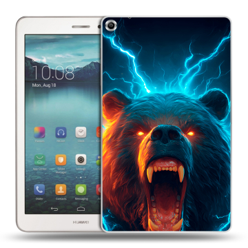 Силиконовый чехол на Huawei MediaPad T1 8.0 с принтом Медведь