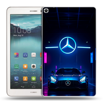 Силиконовый чехол на Huawei MediaPad T1 8.0 с принтом Mercedes Мерседес Силиконовый чехол на Huawei MediaPad T1 8.0 с принтом Mercedes Мерседес