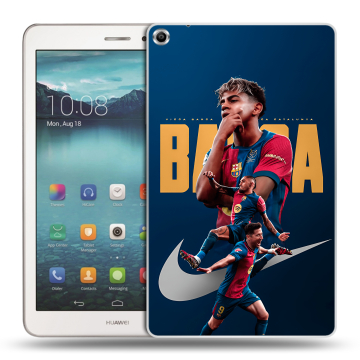 Силиконовый чехол на Huawei MediaPad T1 8.0 с принтом Барселона Barca Yamal Силиконовый чехол на Huawei MediaPad T1 8.0 с принтом Барселона Barca Yamal