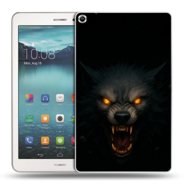 Силиконовый чехол на Huawei MediaPad T1 8.0 с принтом Волк