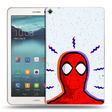 Силиконовый чехол на Huawei MediaPad T1 8.0 с принтом Spiderman Человек паук