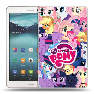 Силиконовый чехол на Huawei MediaPad T1 8.0 с принтом My little pony Дружба чудо