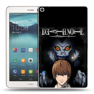 Силиконовый чехол на Huawei MediaPad T1 8.0 с принтом Death note Тетрадь смерти