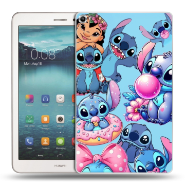 Силиконовый чехол на Huawei MediaPad T1 8.0 с принтом Лило и Стич