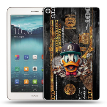 Силиконовый чехол на Huawei MediaPad T1 8.0 с принтом Дональд Дак Доллар Силиконовый чехол на Huawei MediaPad T1 8.0 с принтом Дональд Дак Доллар