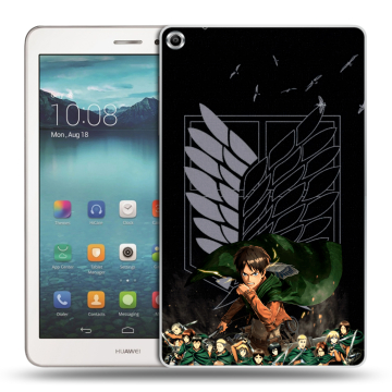 Силиконовый чехол на Huawei MediaPad T1 8.0 с принтом Атака титанов Силиконовый чехол на Huawei MediaPad T1 8.0 с принтом Атака титанов