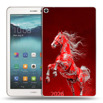 Силиконовый чехол на Huawei MediaPad T1 8.0 с принтом Новый год