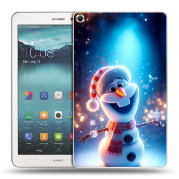 Силиконовый чехол на Huawei MediaPad T1 8.0 с принтом Новый год
