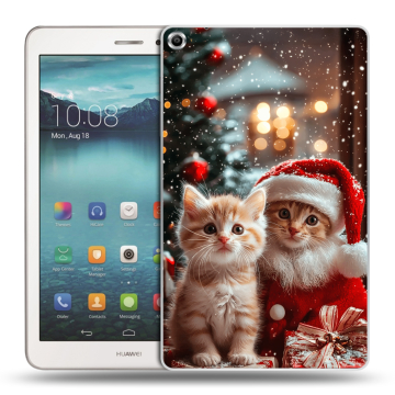 Силиконовый чехол на Huawei MediaPad T1 8.0 с принтом Новый год