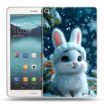 Силиконовый чехол на Huawei MediaPad T1 8.0 с принтом Новый год