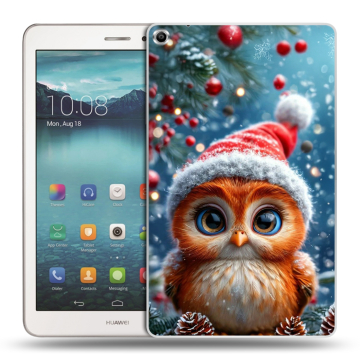 Силиконовый чехол на Huawei MediaPad T1 8.0 с принтом Новый год
