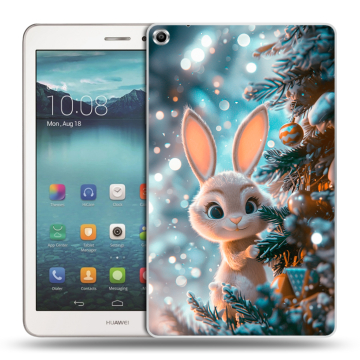 Силиконовый чехол на Huawei MediaPad T1 8.0 с принтом Новый год