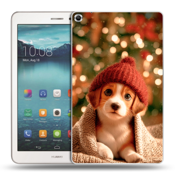 Силиконовый чехол на Huawei MediaPad T1 8.0 с принтом Новый год