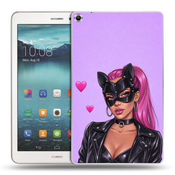 Силиконовый чехол на Huawei MediaPad T1 8.0 с принтом женский