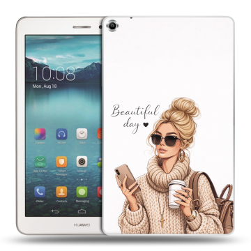 Силиконовый чехол на Huawei MediaPad T1 8.0 с принтом женский Силиконовый чехол на Huawei MediaPad T1 8.0 с принтом женский