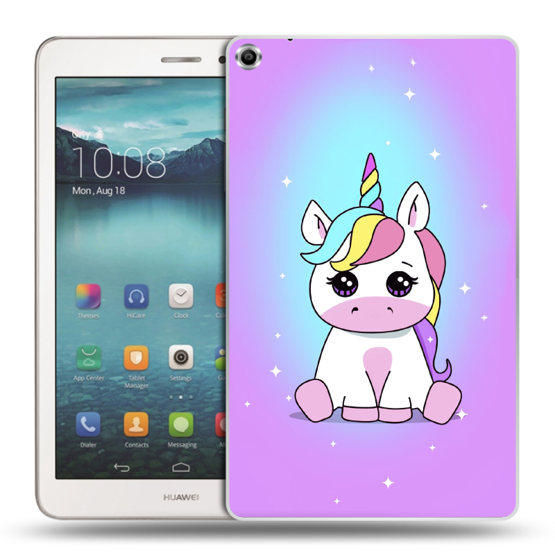 Силиконовый чехол на Huawei MediaPad T1 8.0 с принтом Единорог Силиконовый чехол на Huawei MediaPad T1 8.0 с принтом Единорог
