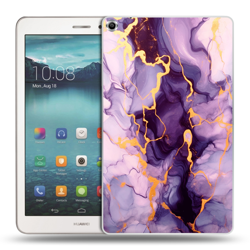 Силиконовый чехол на Huawei MediaPad T1 8.0 с принтом Мрамор Силиконовый чехол на Huawei MediaPad T1 8.0 с принтом Мрамор